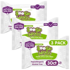 Boogie Wipes, Saline Wipes for Baby  Kids, Nose Booger Wipes for Allergy Rel...