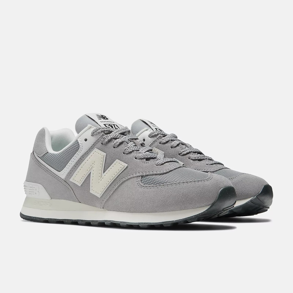 New Balance 574 U574UL2 Grey Off White Width D Lifestyle Shoes | eBay