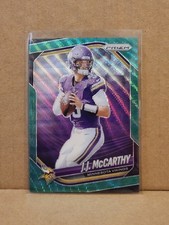 2025 Panini Prizm J.J. McCarthy #279 Green Wave Minnesota Vikings