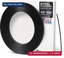 1/2" x.020" x 300' Steel Strapping Coil 1100 Lbs Break Strength