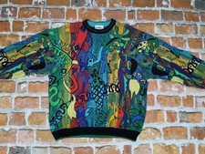 Carlo Colucci K nig Vintage Sweater Dancer Very Colorful Casual Size: L Tip Top
