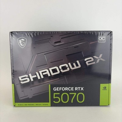 New MSI GeForce RTX 5070 SHADOW 2X OC 12GB GDDR7 Graphics Card 912-V532-094 S