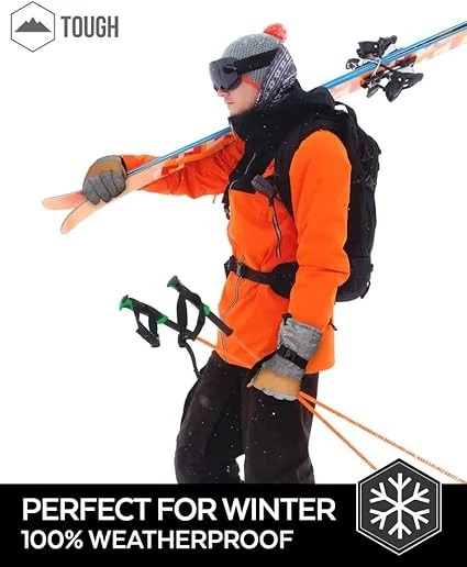 TOUGH OUTDOORS SKI & SNOW GLOVES - COLD WEATHER WATERPROOF - SMALL - GRAY/BROWN
Opens in a new windo