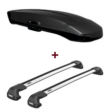 Dachbox Thule Vector L + Dachträger Thule für BMW 1er Fliessheck Typ F70 set