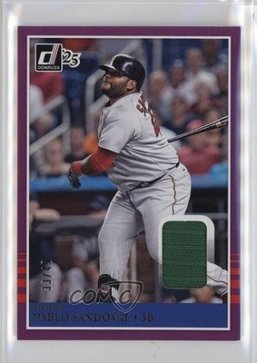 2025 Panini Donruss Retro 1985 Materials Purple /49 Pablo Sandoval #MAT-PS 8d2