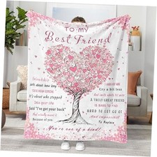 Best Friend Blanket 40"x50" Bestie Soul Sister Gift for Women Birthday