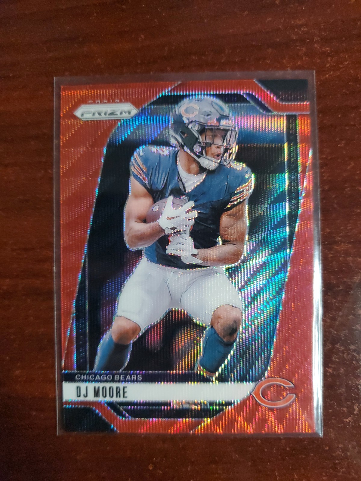 DJ MOORE 2024 Panini Prizm Red Wave Prizm #48 Chicago Bears /149 MINT