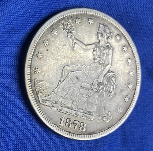 1878-S United States Trade Dollar (1873-1885) 420 Grains Fine Silver AU