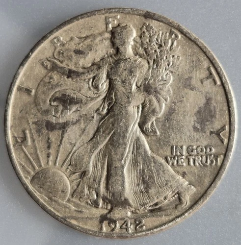 ​1942-S Walking Liberty Silver Half Dollar | San Francisco | Fine/VF