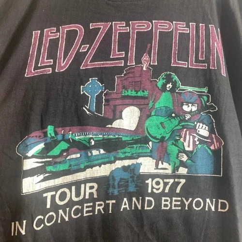 LED ZEPPELIN U.S, Tour In Concert And Beyond do 1970s vintage concert t-shirt, vintage, single stitch, B+ condition