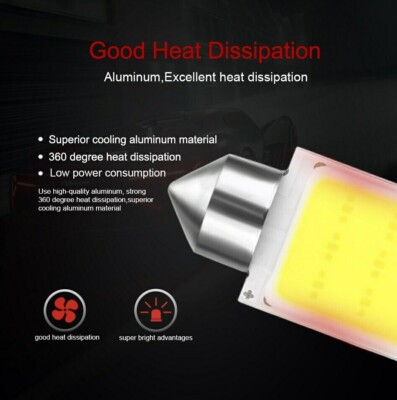 Chip COB Blanco Universal De 5W, Luz LED Para Interior De Coche