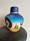 hand crafted/painted native vase — photo 1