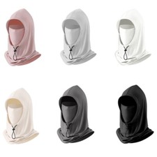 Breathable Ice Silk Full Coverage Face Mask With Removable Neck Guard For Summer