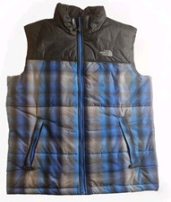 Boy s The North Face Plaid Puffer Vest Size XL 18 20