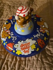 Vintage Ohio Art Sleepy Teddy Top Spinning Toy