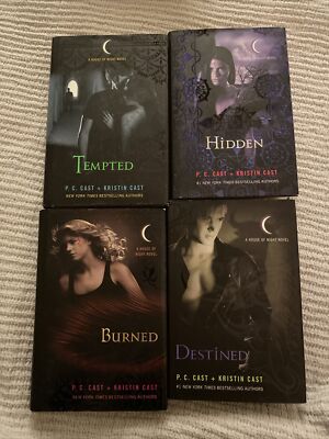 House Of Night Series Set Of 4 P.C. And Kristin Cast HCDJ ~ 2 First Editions~ VG