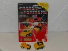 TRANSFORMERS G1 CLIFFJUMPER WITH MINI SPIES SPY CARDBACK VERSION LOT ORIGINAL