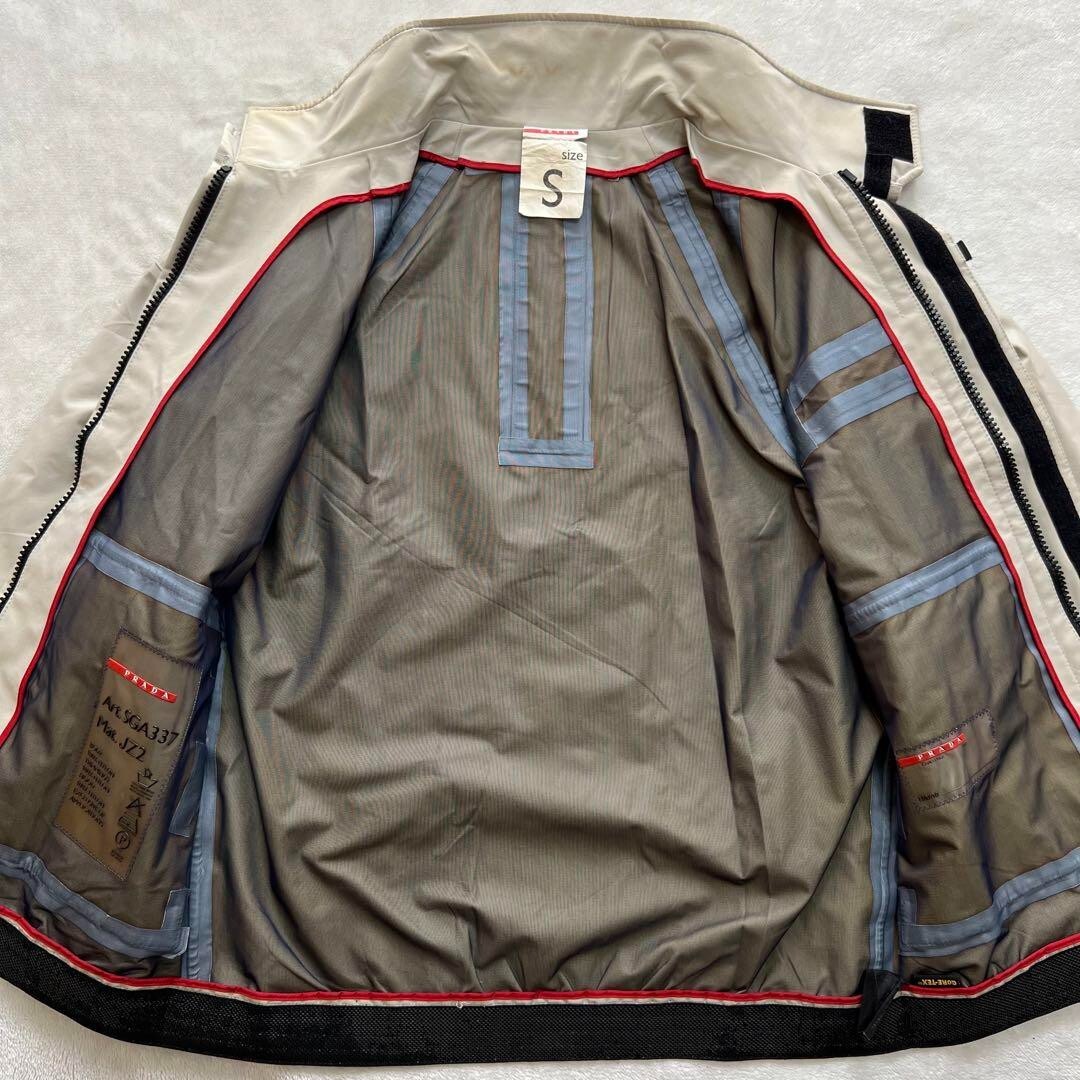 Prada Sport Luna Rossa Goretex Jacket Off-white ivory Used From Japan
