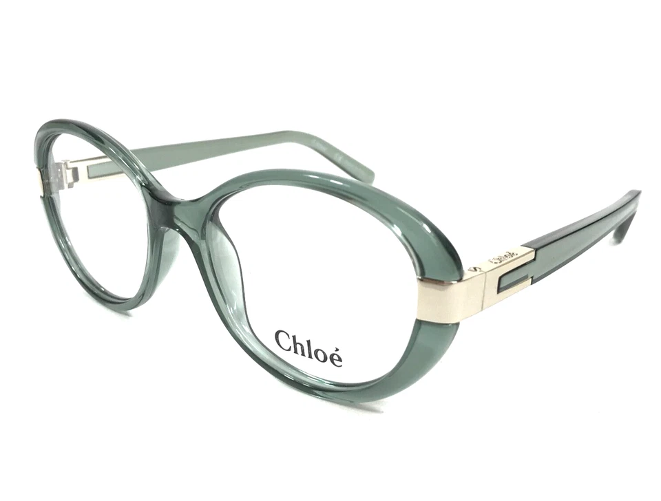 Marcos de gafas Chloe CE2656 317 oro verde claro brillante redondo 52-17-135 Foto 4 de 4