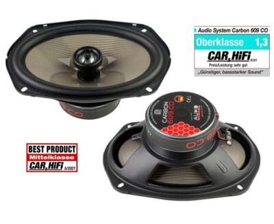 Audio System Carbon 609 CO 2-Way 6x9 Coaxial Oval Speaker Set - 1 Pair