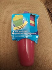 4 Ziploc First Years 10 0z. spill proof cups