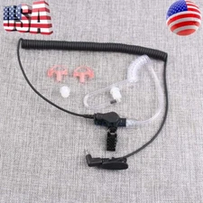 2.5mm Earpiece Headset W/ Coiled Tube For Harris Police Radio XG25 XG75 P7300 US
