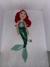 Disney Store The Little Mermaid Princess Ariel Arial Plush Stuffed Doll 20  