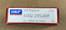 NEW SKF 6002-2RSJEM SEALED BALL BEARING MADE IN ITALY  2 pack 