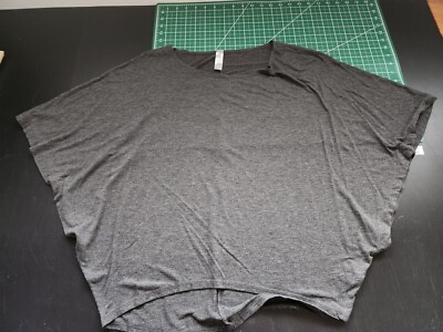 Mahina Womens Gray Grey Poncho Style Top Size Medium