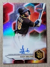 2023 Bowman's Best of 2023 Refractor Eddy Beltre Auto San Diego Padres Autograph