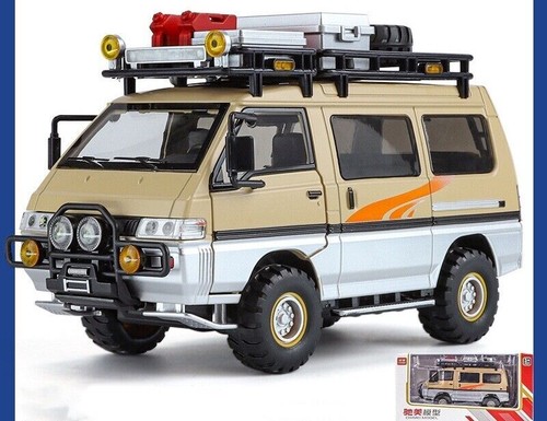 NUEVO 1/24 Mitsubishi Delica Camping Off-road Conversión Van Modelo Aleación - Imagen 17 de 20