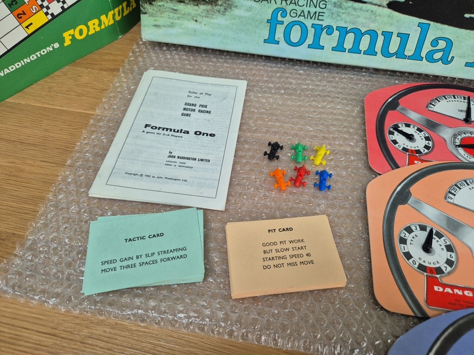 Vintage 1962 Formula 1 Board Game Waddingtons Car Racing eBay
