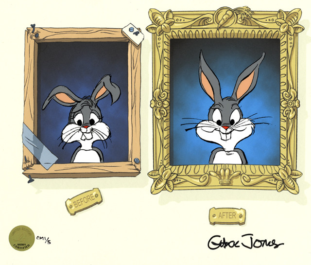 Chuck Jones Hare-thodontia 2006 WB Bugs Bunny Ltd Ed Cel of 200 Orthodontics
