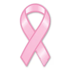 Breast Cancer Plain Pink Ribbon Magnet