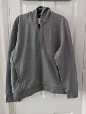 Image of Hackett Mens Hoodie Jacket Sweatshirt Full Zip - Grey - Size L - Brand New + Tag