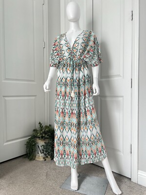 World Market Women's S/M Multi Geometric Maxi Dress Dolman Sleeve Elastic Waist | eBay World Market Women's S/M Multi Geometric Maxi Dress Dolman Sleeve Elastic Waist | eBay