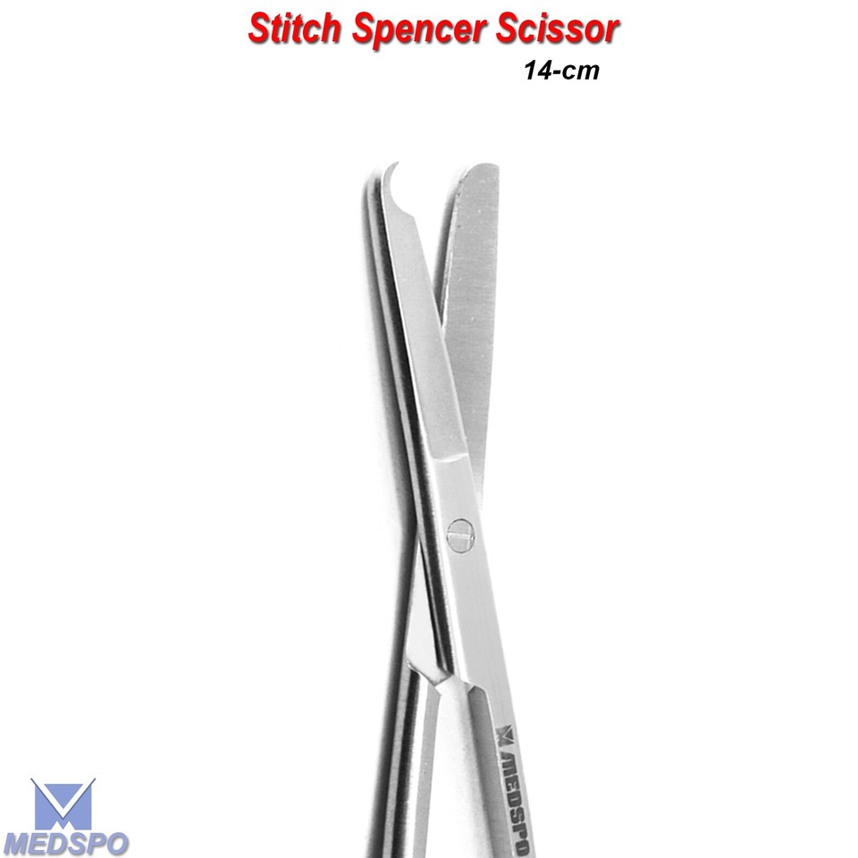 Spener Instrument Surgical Instruments Spencer Stitch Suture Removal Dental Scissors 14cm ...
