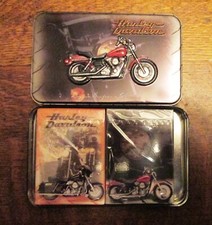 Harley Davidson Collectible Tin  2-Packs Of Playing Cards USA