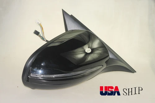 Black Side Mirror W/Power Folding Blind Spot For Mercedes GLC x253 2016-2020 RH