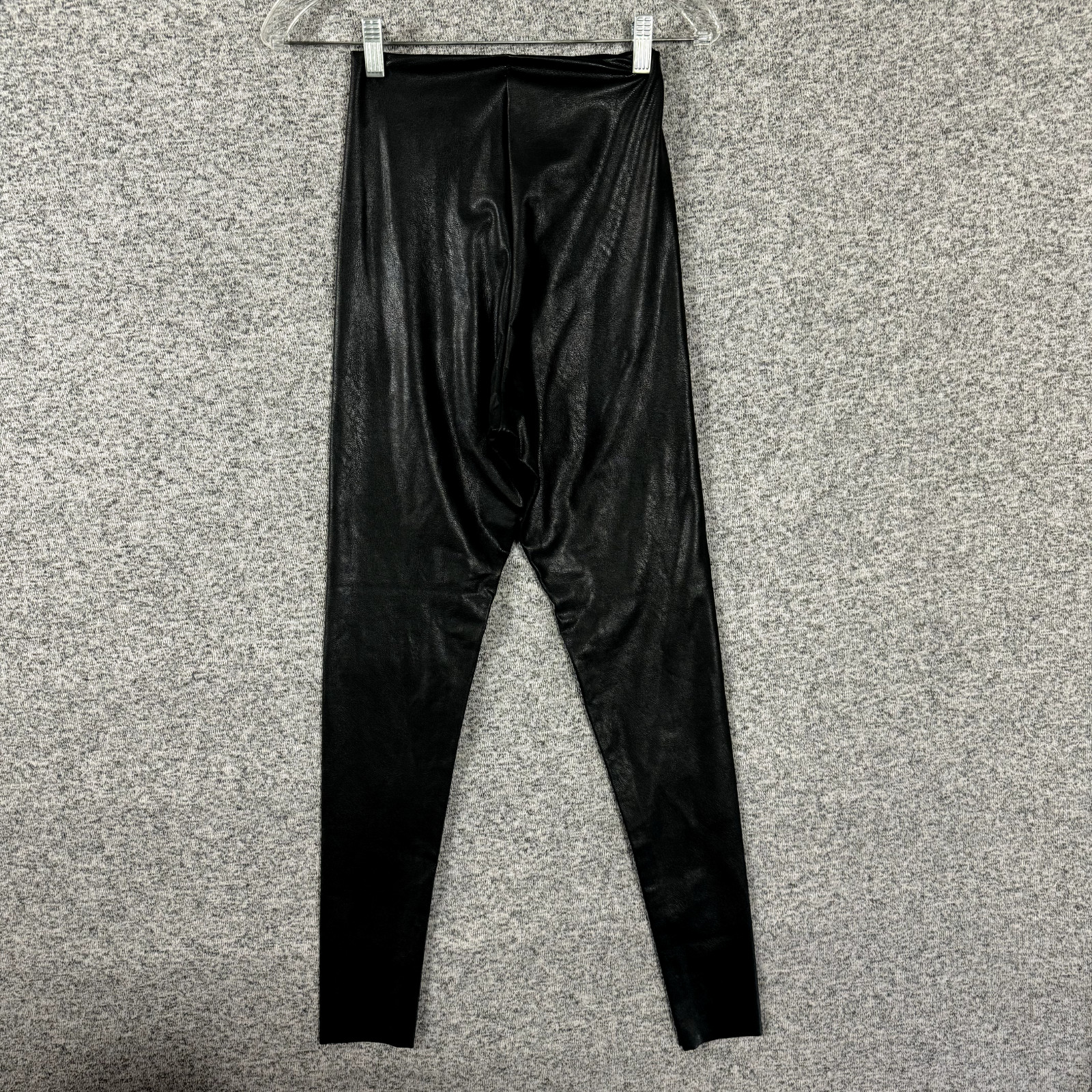 Commando Women's Size Medium Solid Black Faux Lea… - image 2