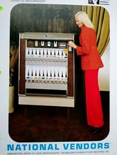 National Vendors Cigarette Merchandiser FLYER Crown Line Series 222 Art Sheet