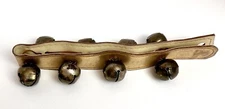 Vintage Sleigh Jingle Bells Strap 6 Bells Christmas Door 24” Folded To 12”