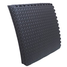 EVA Foam Exercise Floor Mat Gym Flooring Fitness Yoga Workout 6 Tiles 24"x24" Bl