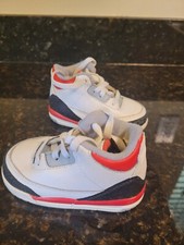 Jordan Shoe 2007 Fire Red III 3 Toddler size 5.5c