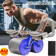 Plank Elbow Ab Abdominal Roller Wheel for Core Trainer Support Automatic Rebound