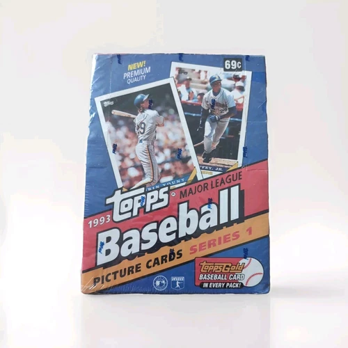 📈 1993 Topps Series 1 Baseball Hobby Box Sealed 🔥 Jeter ROOKIE ⚾️ TOPPS GOLD