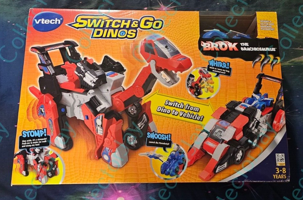 VTech Switch Go Dinos BROK the Brachiosaurus Robot Dinosaur *New  Sealed*