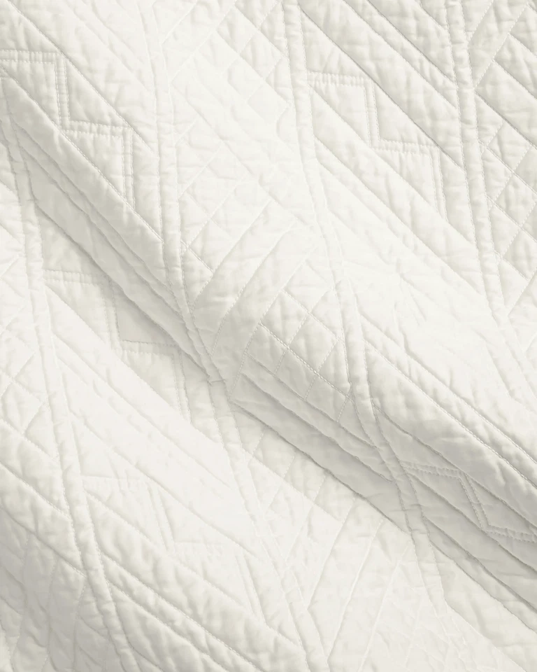 Ralph Lauren $500 Oakfield Coverlet Quilted Bedspread Full/Queen Parchment - Image 3 of 3