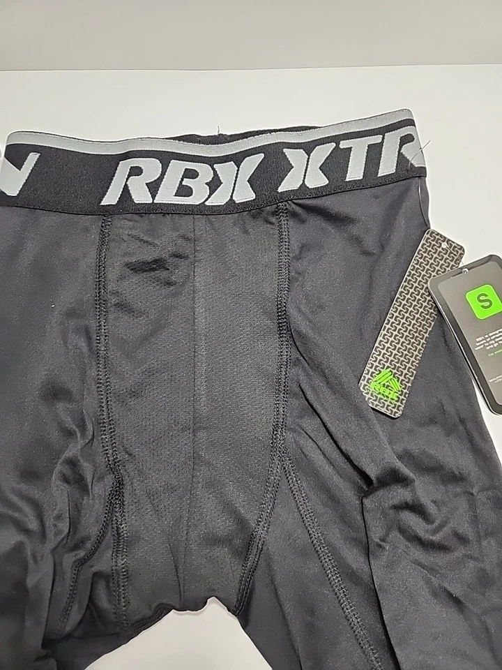 RBX 1 Compression Boxer Briefs Small 28-30 Black and Gray Waistband X-dri - Image 3 of 4