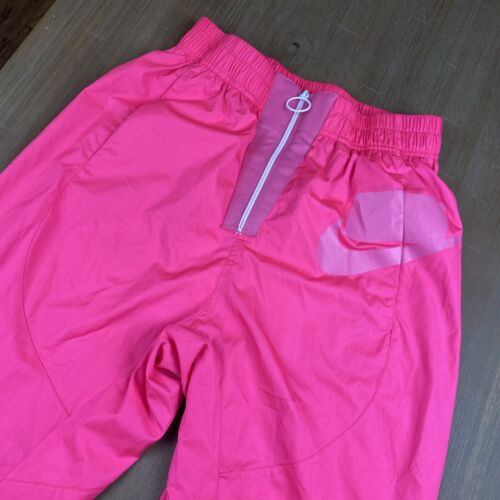 Pantalones deportivos Nike para mujer Barbiecore rosa cintura alta cremallera talla M LEER - Imagen 2 de 12
